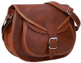 Gusti sac à bandoulière femme cuir - Evelyn sac à main cuir véritable vintage sac en bandoulière marron petit sac bohème chic sac rétro petit format accessoire unisexe