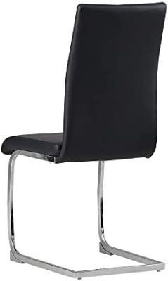 Albatros chaise cantilever BURANO Lot de 2 chaises, noir, testé par SGS Albatros chaise cantilever BURANO Lot de 2 chaises, noir, testé par SGS 3