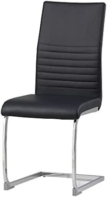 Albatros chaise cantilever BURANO Lot de 2 chaises, noir, testé par SGS Albatros chaise cantilever BURANO Lot de 2 chaises, noir, testé par SGS 2