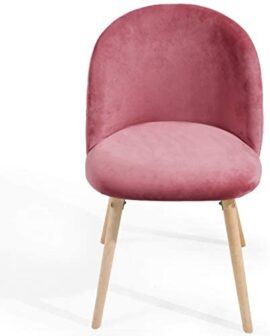 Chaise de Salle à Manger en Velours – Lot de 2, 4, 6, 8, Pieds en Bois Hêtre, Style Moderne, Couleurs au Choix – Chaise Scandinave pour Salon, Chambre, Cuisine, Bureau (Lot de 8, Rose) Chaise de Salle à Manger en Velours – Lot de 2, 4, 6, 8, Pieds en Bois Hêtre, Style Moderne, Couleurs au Choix – Chaise Scandinave pour Salon, Chambre, Cuisine, Bureau (Lot de 8, Rose) 8