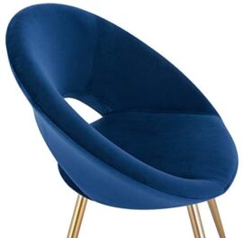 WOLTU Lot de 2 Chaises de Salle à Manger avec Velours siège et métal Pieds,Chaise de Chambre à Coucher Bleu BH230bl-2 WOLTU Lot de 2 Chaises de Salle à Manger avec Velours siège et métal Pieds,Chaise de Chambre à Coucher Bleu BH230bl-2 7