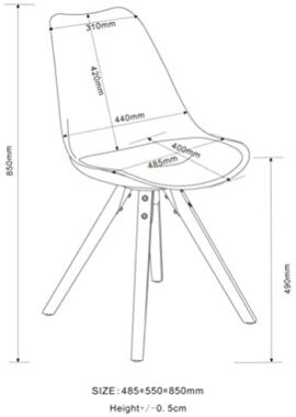 Marque Amazon – Movian Arendsee – Lot de 2 chaises de salle à manger, 55 x 48,5 x 85 cm, Vert Marque Amazon – Movian Arendsee – Lot de 2 chaises de salle à manger, 55 x 48,5 x 85 cm, Vert 5