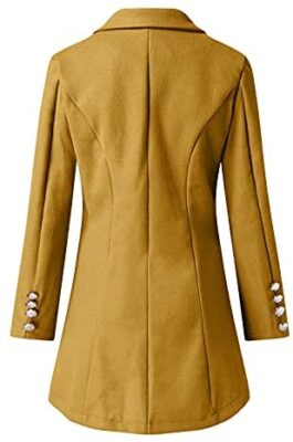 Veste en Laine Femme Manteau Coupe-Vent Long Chic Élégant Décontracté Ample, Pull Manche Longue Tunique Tops Automne Hiver à Revers Couleur Unie Chaud Coat Blousons avec Poches Grande Taille Veste en Laine Femme Manteau Coupe-Vent Long Chic Élégant Décontracté Ample, Pull Manche Longue Tunique Tops Automne Hiver à Revers Couleur Unie Chaud Coat Blousons avec Poches Grande Taille 5