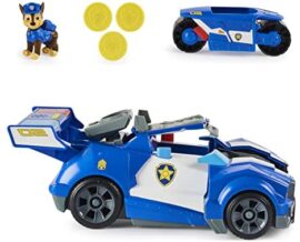 PAT PATROUILLE LE FILM – VÉHICULE TRANSFORMABLE CHASE – Voiture de Police Interactive + Moto Pat Patrouille Avec Transformation, Lance-Projectiles et Figurine Chase – 6060759 – Jouet Enfant 3 ans et + PAT PATROUILLE LE FILM – VÉHICULE TRANSFORMABLE CHASE – Voiture de Police Interactive + Moto Pat Patrouille Avec Transformation, Lance-Projectiles et Figurine Chase – 6060759 – Jouet Enfant 3 ans et + 2