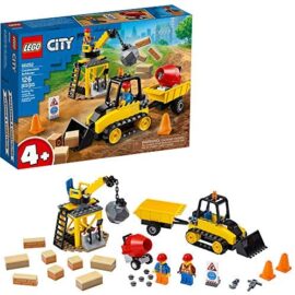 Bonbell Lego City Construction Bulldozer 60252 Toy Construction Set, Cool Building Set for Kids, New 2020 (126 Pieces)