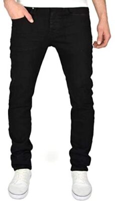 Crosshatch Buraca Jean stretch pour homme Coupe ajustée