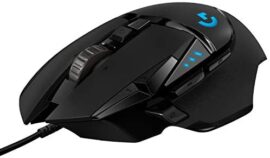 Logitech G502 HERO Souris Gamer Filaire Haute Performance, Capteur Gaming HERO 25K, 25 600 PPP, RVB, Poids Ajustable, 11 Boutons Programmables, Mémoire Intégrée, PC/Mac - Noire