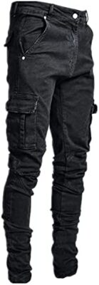 NP Jeans Hommes Pantalons décontractés Pantalons en Jean Jeans Hommes Denim Crayon