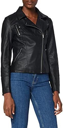 ONLY Onlgemma Faux Leather Biker OTW Noos Jacket Femme ONLY Onlgemma Faux Leather Biker OTW Noos Jacket Femme