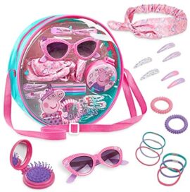 Peppa Pig Sac a Main Petite Fille + Accessoires Cheveux Fille & Lunettes de Soleil Enfant – Idée Cadeau Fille Peppa Pig Sac a Main Petite Fille + Accessoires Cheveux Fille & Lunettes de Soleil Enfant – Idée Cadeau Fille