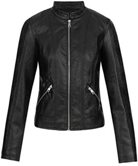 Vero Moda Vmkhloe Favo Faux Leather Jacket Noos Blouson Femme