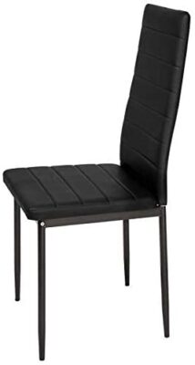 IZTOSS Lot de 6 Chaise Cuisine, Chaise de Salle à Manger, Dossier Haut de la Cuisine, Chaise de Salle à Manger Confortable et Durable – Noir (6) IZTOSS Lot de 6 Chaise Cuisine, Chaise de Salle à Manger, Dossier Haut de la Cuisine, Chaise de Salle à Manger Confortable et Durable – Noir (6) 6