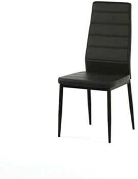 IZTOSS Lot de 6 Chaise Cuisine, Chaise de Salle à Manger, Dossier Haut de la Cuisine, Chaise de Salle à Manger Confortable et Durable – Noir (6) IZTOSS Lot de 6 Chaise Cuisine, Chaise de Salle à Manger, Dossier Haut de la Cuisine, Chaise de Salle à Manger Confortable et Durable – Noir (6) 3