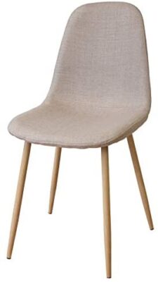 Albatros Chaises de Sale à Manger rétro FANO Lot de 4 chaises, Beige, testées par SGS Albatros Chaises de Sale à Manger rétro FANO Lot de 4 chaises, Beige, testées par SGS 2