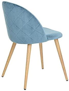 Herbalady Un ensemble de chaises de salle à manger en velours au design simple et élégant, qui peut parfaitement correspondre à votre salle à manger, salon ou chambre à coucher (bleu, 2) Herbalady Un ensemble de chaises de salle à manger en velours au design simple et élégant, qui peut parfaitement correspondre à votre salle à manger, salon ou chambre à coucher (bleu, 2) 4