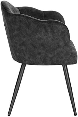 WOLTU BH313dgr-1 1 pièce Chaise de Salle à Manger en Velours avec Dossier en Pétale et Pieds en Métalliques Fauteuil Relaxant Chaise de Réception Gris Foncé WOLTU BH313dgr-1 1 pièce Chaise de Salle à Manger en Velours avec Dossier en Pétale et Pieds en Métalliques Fauteuil Relaxant Chaise de Réception Gris Foncé 8