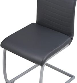 Albatros chaise cantilever MURANO Lot de 4 chaises, gris, testé par SGS Albatros chaise cantilever MURANO Lot de 4 chaises, gris, testé par SGS 8