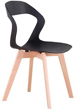 Herbalady Un lot de 4 ou 6 chaises, design simple avec dossier ouvert. Utilisé dans la salle à manger, le salon, la chambre, etc. 2 styles et plusieurs couleurs sont disponibles. (noir, 6) Herbalady Un lot de 4 ou 6 chaises, design simple avec dossier ouvert. Utilisé dans la salle à manger, le salon, la chambre, etc. 2 styles et plusieurs couleurs sont disponibles. (noir, 6) 3