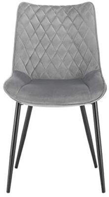 WOLTU Lot de 6 Chaises de Salle à Manger Chaises de Repas rembourrée en Velours piétement en métal,Chaise de Salon Gris Clair BH209hgr-6 WOLTU Lot de 6 Chaises de Salle à Manger Chaises de Repas rembourrée en Velours piétement en métal,Chaise de Salon Gris Clair BH209hgr-6 3