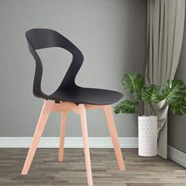 Herbalady Un lot de 4 ou 6 chaises, design simple avec dossier ouvert. Utilisé dans la salle à manger, le salon, la chambre, etc. 2 styles et plusieurs couleurs sont disponibles. (noir, 6) Herbalady Un lot de 4 ou 6 chaises, design simple avec dossier ouvert. Utilisé dans la salle à manger, le salon, la chambre, etc. 2 styles et plusieurs couleurs sont disponibles. (noir, 6) 7