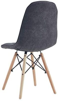 IDIMEX Lot de 4 chaises Cesar pour Salle à Manger ou Cuisine avec 4 Pieds en Bois Massif et Assise capitonnée, revêtement Tissu Gris IDIMEX Lot de 4 chaises Cesar pour Salle à Manger ou Cuisine avec 4 Pieds en Bois Massif et Assise capitonnée, revêtement Tissu Gris 7