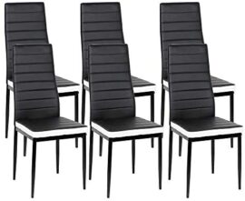 Vendeur pro Lot de 6 chaises Romane pour Salle à Manger, Chaises de Salle à Manger Moderne, 48 * 42 * 97 cm Vendeur pro Lot de 6 chaises Romane pour Salle à Manger, Chaises de Salle à Manger Moderne, 48 * 42 * 97 cm 2