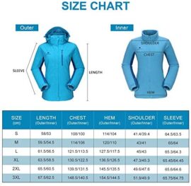 CAMEL CROWN Veste Softshell Femme Imperméable 3 en 1 Veste Zippe Ski Coupe Vent avec Plusieurs Poches Polaire Détachable pour Hiver Automne CAMEL CROWN Veste Softshell Femme Imperméable 3 en 1 Veste Zippe Ski Coupe Vent avec Plusieurs Poches Polaire Détachable pour Hiver Automne 6