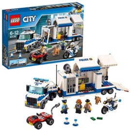 LEGO 60139 City Le Poste de Commandement Mobile de Police, Jouet Camion et Moto pour Enfants 6 Ans et +, Kit de Construction