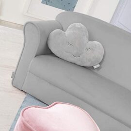 Roba Lil Sofa Canapé pour enfant avec accoudoirs pour garçons et filles, canapé confortable avec revêtement en velours gris argenté pour chambre d’enfant Roba Lil Sofa Canapé pour enfant avec accoudoirs pour garçons et filles, canapé confortable avec revêtement en velours gris argenté pour chambre d’enfant 4