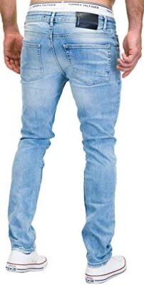 Merish Jeans Hommes Straight Fit Coutures épaisses Delavé Stone Denim Modell J9148 Merish Jeans Hommes Straight Fit Coutures épaisses Delavé Stone Denim Modell J9148 2