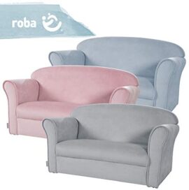 Roba Lil Sofa Canapé pour enfant avec accoudoirs pour garçons et filles, canapé confortable avec revêtement en velours gris argenté pour chambre d’enfant Roba Lil Sofa Canapé pour enfant avec accoudoirs pour garçons et filles, canapé confortable avec revêtement en velours gris argenté pour chambre d’enfant 5