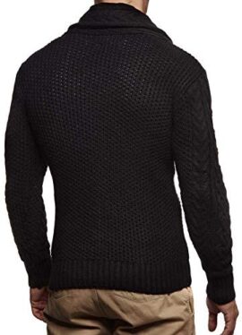 Leif Nelson LN4195 Cardigan tricoté pour Homme Leif Nelson LN4195 Cardigan tricoté pour Homme 4