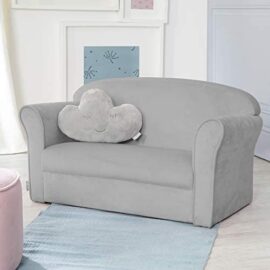 Roba Lil Sofa Canapé pour enfant avec accoudoirs pour garçons et filles, canapé confortable avec revêtement en velours gris argenté pour chambre d’enfant Roba Lil Sofa Canapé pour enfant avec accoudoirs pour garçons et filles, canapé confortable avec revêtement en velours gris argenté pour chambre d’enfant 2