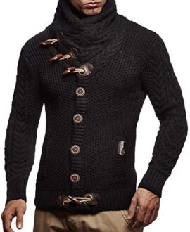 Leif Nelson LN4195 Cardigan tricoté pour Homme Leif Nelson LN4195 Cardigan tricoté pour Homme 3