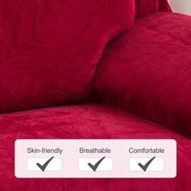 HALOVIE Housse de Canapé Extensible Epaissie en Peluche Protection du Sofa Universelle Revêtement de Canapé avec Taie d’oreiller Housse de Fauteuil Confortable pour Salon Chambre Maison HALOVIE Housse de Canapé Extensible Epaissie en Peluche Protection du Sofa Universelle Revêtement de Canapé avec Taie d’oreiller Housse de Fauteuil Confortable pour Salon Chambre Maison 3