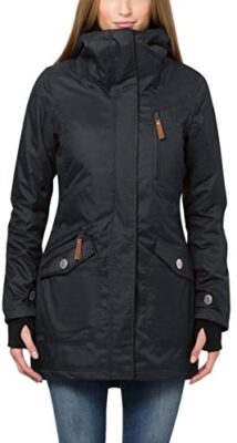 Berydale manteau femme: Parka fonctionnelle pour l'hiver, imperméable et coupe-vent, respirante et doublée