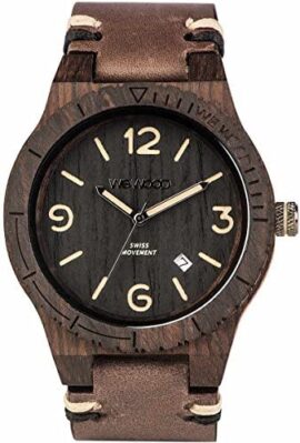 WEWOOD Hommes Analogique Quartz Montre avec Bracelet en Cuir WW08008