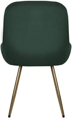 Wolmics Chaises de Salle à Manger Chaise Scandinave Velours Lot de 2 avec accoudoirs,Chaise Fauteuil Chaise Cuisine avec Pieds doré en Métal,Vert Foncé Wolmics Chaises de Salle à Manger Chaise Scandinave Velours Lot de 2 avec accoudoirs,Chaise Fauteuil Chaise Cuisine avec Pieds doré en Métal,Vert Foncé 4