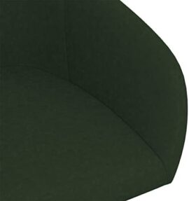 vidaXL Chaise pivotante de Salle à Manger Vert foncé Velours vidaXL Chaise pivotante de Salle à Manger Vert foncé Velours 6