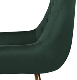 Wolmics Chaises de Salle à Manger Chaise Scandinave Velours Lot de 2 avec accoudoirs,Chaise Fauteuil Chaise Cuisine avec Pieds doré en Métal,Vert Foncé Wolmics Chaises de Salle à Manger Chaise Scandinave Velours Lot de 2 avec accoudoirs,Chaise Fauteuil Chaise Cuisine avec Pieds doré en Métal,Vert Foncé 5