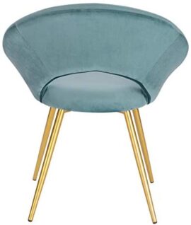 WOLTU Chaises de Salle à Manger Lot de 4 rembourrées en Velours,Chaise de Salle de séjour Turquoise BH230ts-4 WOLTU Chaises de Salle à Manger Lot de 4 rembourrées en Velours,Chaise de Salle de séjour Turquoise BH230ts-4 4