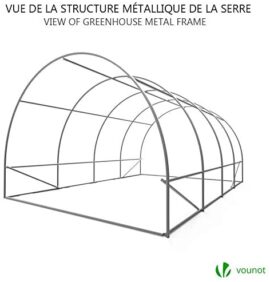 Serre de Jardin | Tunnel Serre de Jardin | Serre de Jardin Tunnel 12m2 en Acier galvanisé | Serre de Jardin maraichère Verte | Idéale pour Faire Pousser et protéger Vos Plantes en Toutes Saisons Serre de Jardin | Tunnel Serre de Jardin | Serre de Jardin Tunnel 12m2 en Acier galvanisé | Serre de Jardin maraichère Verte | Idéale pour Faire Pousser et protéger Vos Plantes en Toutes Saisons 6