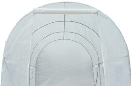 Outsunny Serre de Jardin Tunnel Surface Sol 9 m² 4,5L x 2l x 2H m châssis Tubulaire renforcé 18 mm 6 fenêtres Blanc Outsunny Serre de Jardin Tunnel Surface Sol 9 m² 4,5L x 2l x 2H m châssis Tubulaire renforcé 18 mm 6 fenêtres Blanc 9