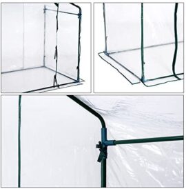 Outsunny Serre de Jardin Balcon terrasse Serre pour tomates 1,8L x 1,05l x 1,5H m Acier PVC imperméable Transparent Vert Outsunny Serre de Jardin Balcon terrasse Serre pour tomates 1,8L x 1,05l x 1,5H m Acier PVC imperméable Transparent Vert 7