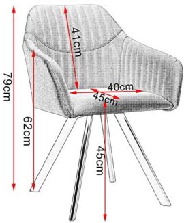 WOLTU 1 X Chaise de Salon Chaise de Salle à Manger Fait de Velours et métal,Vert BH150gn-1 WOLTU 1 X Chaise de Salon Chaise de Salle à Manger Fait de Velours et métal,Vert BH150gn-1 3