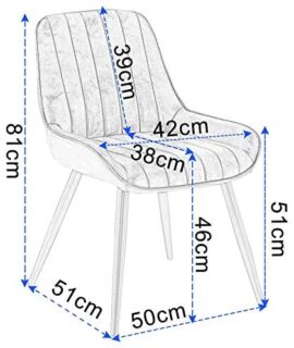 Lestarain Lot de 2 Chaises de Salle à Manger avec Dossier Chaise de Cuisine Rétro Chaise de Salon Assise en Similicuir et Pieds en Métal,Brune Lestarain Lot de 2 Chaises de Salle à Manger avec Dossier Chaise de Cuisine Rétro Chaise de Salon Assise en Similicuir et Pieds en Métal,Brune 7