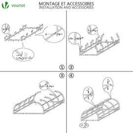 Serre de Jardin | Tunnel Serre de Jardin | Serre de Jardin Tunnel 12m2 en Acier galvanisé | Serre de Jardin maraichère Verte | Idéale pour Faire Pousser et protéger Vos Plantes en Toutes Saisons Serre de Jardin | Tunnel Serre de Jardin | Serre de Jardin Tunnel 12m2 en Acier galvanisé | Serre de Jardin maraichère Verte | Idéale pour Faire Pousser et protéger Vos Plantes en Toutes Saisons 7