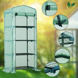 Outsunny Serre de Jardin Balcon étagère Serre 4 Niveaux 0,7L x 0,5l x 1,6H m Acier galvanisé bâche Amovible PE Haute densité Vert Outsunny Serre de Jardin Balcon étagère Serre 4 Niveaux 0,7L x 0,5l x 1,6H m Acier galvanisé bâche Amovible PE Haute densité Vert 6