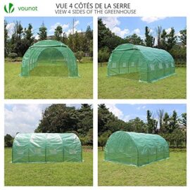 Serre de Jardin | Tunnel Serre de Jardin | Serre de Jardin Tunnel 12m2 en Acier galvanisé | Serre de Jardin maraichère Verte | Idéale pour Faire Pousser et protéger Vos Plantes en Toutes Saisons Serre de Jardin | Tunnel Serre de Jardin | Serre de Jardin Tunnel 12m2 en Acier galvanisé | Serre de Jardin maraichère Verte | Idéale pour Faire Pousser et protéger Vos Plantes en Toutes Saisons 5