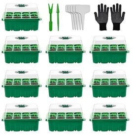 Herefun 10Pcs Semis Plateau, Kit de Germination Plateau de Culture, Mini Serre Interieur Plateau de Germination, Plateau de Semis Serre d’intérieur pour Croissance Semence (10 Pcs) Herefun 10Pcs Semis Plateau, Kit de Germination Plateau de Culture, Mini Serre Interieur Plateau de Germination, Plateau de Semis Serre d’intérieur pour Croissance Semence (10 Pcs)